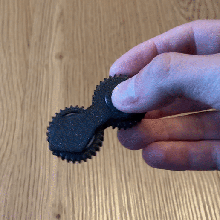 agitarse hilandero engranajes artilugio juguete anti estrés 3d print model - Mito3D