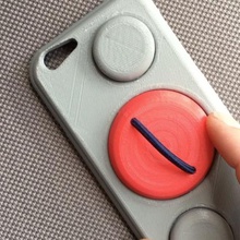 fidget spinner caso di telefono gadget bungee giocattolo iphone 3d print model - Mito3D