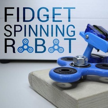 fidget spinner robot gadget arduino fusion360 instructables servo 3d print model - Mito3D