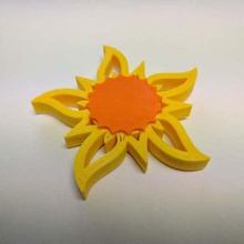 fidget sun spinner 608zz fashion accessories 3d print model - Mito3D