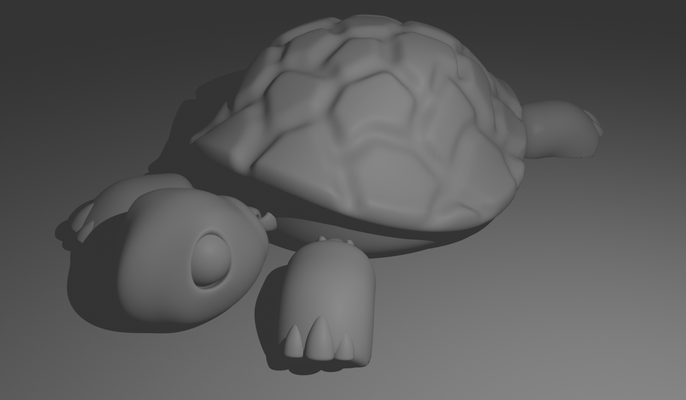inquietação tartaruga jogos brinquedo flexível sensorial 3d print model - Mito3D