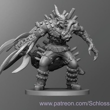 fiendish flesh golem game toy tabletop dungeons dragons dnd 3d print model - Mito3D