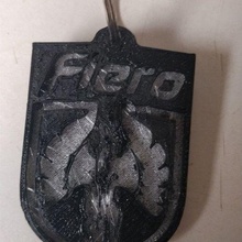 fiero badge key chain jewelry keychains 3d print model - Mito3D