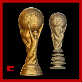 fifa Welt Tasse Trophäe 3d Modell Fußball stl 3d print model - Mito3D