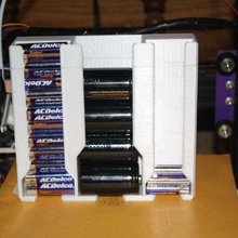 fifo battery dispenser - aa aaa d home organization 3d print model - Mito3D