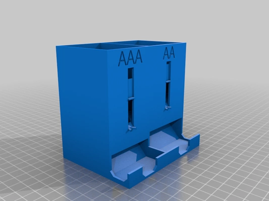 fifo batterie distributeur aaa aa inserts accueil maison 3d print model - Mito3D