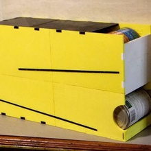 fifo di rotolamento può dispensa organizzatore casa organizzazione la sopravvivenza rotazione rack prodotti in scatola il cibo storage 3d print model - Mito3D