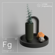 Figura serie 011 vaso arredamento fiore pentola pianta minimalista facile fioriera innovativo giardino design ingegneria impianti casalinghi 3d print model - Mito3D