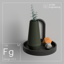Figura serie 032 vaso arredamento fiore pentola pianta minimalista facile fioriera innovativo giardino design ingegneria impianti casalinghi 3d print model - Mito3D