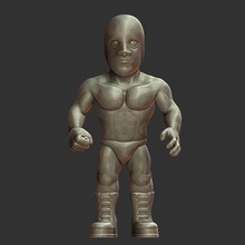 fighter game fight art toy male 3d print model - Mito3D