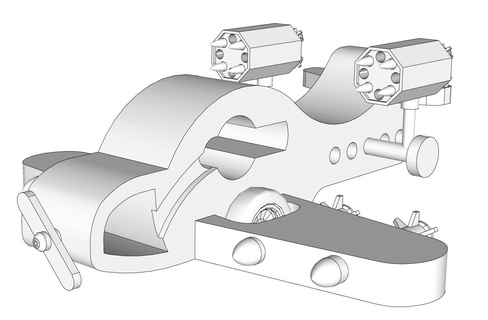 combattant avion bois Jeu trishaw pneu rangtangel moto jouets empiler briques 3d print model - Mito3D
