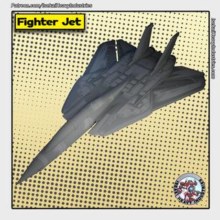 fighter jet marvel crisis protocol terrain 3d print model - Mito3D