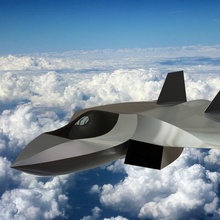 combattente Jet aereo aviazione aerospaziale progettare rendering Lavori solidi 3dprinting giocattolo 3d print model - Mito3D