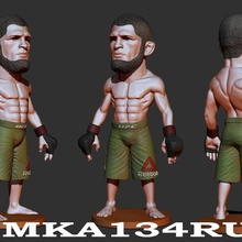 fighter mma ufc stlobj various statuettes miniatures muscular octagon force bellator box 3d print model - Mito3D