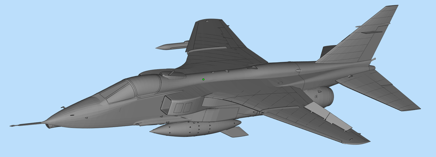 combattente aereo 3d print model - Mito3D
