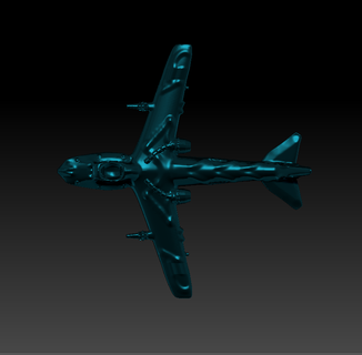 combatiente avión juguete jet 3d print model - Mito3D
