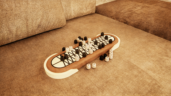 combat serpents planche Jeu Amérique pion stratégie Indien famille jeu plateau abstrait récréation traditionnel détendre 3d print model - Mito3D