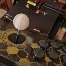 fightstick di base superiore della palla gioco vite arcade stick sfera i videogiochi 3d print model - Mito3D