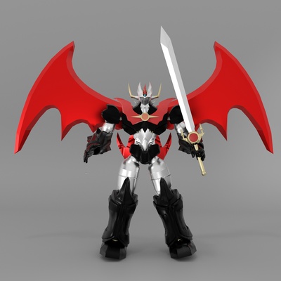 figura mazinkaiser arte personalizado mazinger funko popular basquet jugador 3d print model - Mito3D