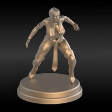 figure10 mujer niña miniatura estatua figura Arte deco anime 3d print model - Mito3D