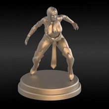 figure10v2 woman girl miniature statue figure art deco anime 3d print model - Mito3D