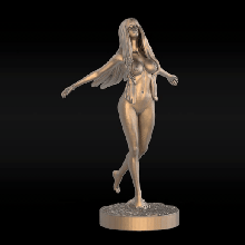 figure18v3 escultura figura estátua decoração arte miniatura estatuetas mulher menina humano deco imprimível mármore miniaturas 3d print model - Mito3D