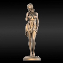 figure4 Frau Mädchen Miniatur Statue Zahl Kunst Deko Anime 3d print model - Mito3D