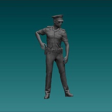 şekil Amerikan polis adam kodu n270 Sanat oyuncaklar insan döküm Sıcak tekerlekler 3d print model - Mito3D