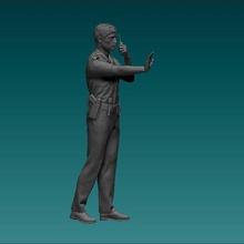 figura americano polizia uomo codice n272 arte giocattoli umano pressofuso hotwheels 3d print model - Mito3D