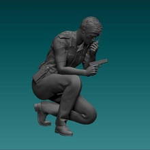 şekil Amerikan polis adam kodu n274 Sanat oyuncaklar insan döküm Sıcak tekerlekler 3d print model - Mito3D