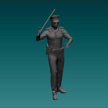 figura americano polizia uomo codice n280 arte giocattoli umano pressofuso hotwheels 3d print model - Mito3D