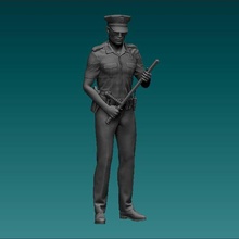 figura americano polizia uomo codice n282 arte giocattoli umano pressofuso hotwheels 3d print model - Mito3D