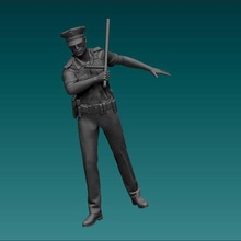 figura americano polizia uomo codice n284 3d print model - Mito3D