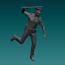 figure american police man code n285 3d print model - Mito3D
