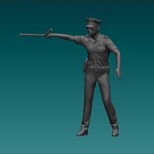 figure american police man code n288 3d print model - Mito3D