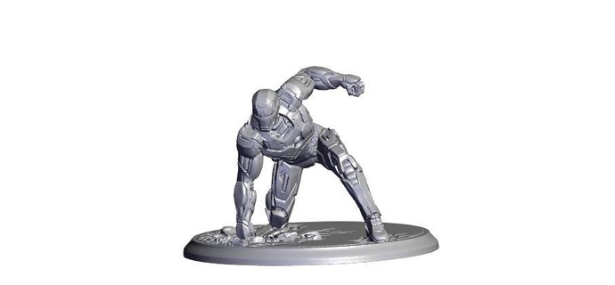 figura base enfeite ferro homem iron man maravilha Super heroi Ferro 3d print model - Mito3D