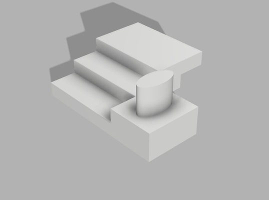 zahl leiter modell formen treppe tribünen kuppel gelenke stöcke 3d print model - Mito3D