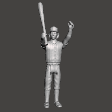 figure movie warriors articulated kenner furies baseball player 375 stl obj style game 3d print model - Mito3D