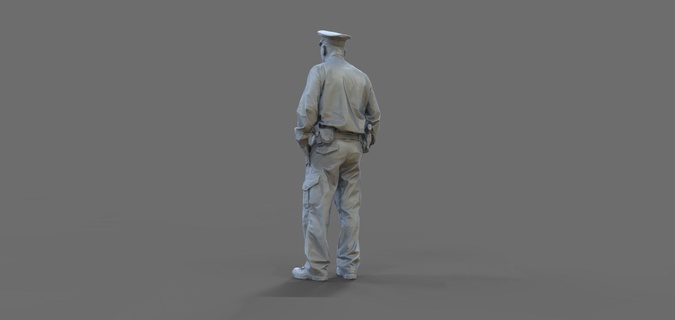 figure policeman 1 25 model making ship diorama workers 3d print model - Mito3D