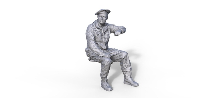 figura soldado Rusia diorama entrenar modelo publicidad Embarcacion mig trabajador pescar barco fuego Departamento rda 3d print model - Mito3D