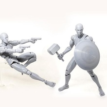 figure v02 3d printed action art model toy articulated poseable characters games 3d print model - Mito3D