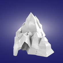 figurine montagnes grotte 3d print model - Mito3D
