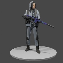 figurina domino dovere moderno guerra 2019 merluzzo chiamata of zona nero ops 3d print model - Mito3D