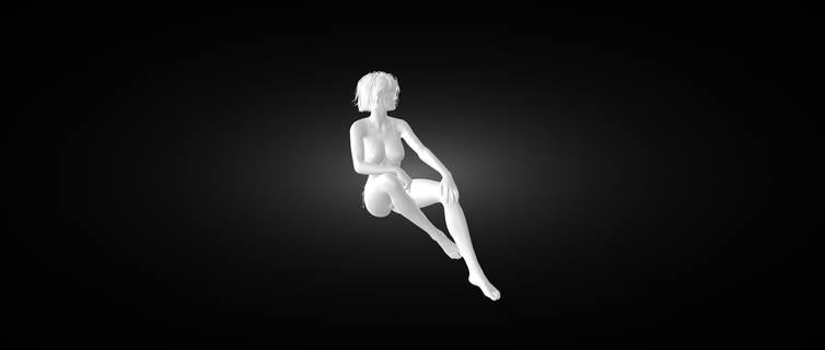 figurine girl bathing suit 3d print stl bust decoration 3d print model - Mito3D