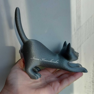 figurine male cat balls 3d print model - Mito3D