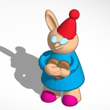 figurilla md conejo de juguete universo conejos gadget 3d print model - Mito3D