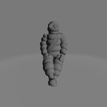 figurine Michelin x2 art pneu homme 3d print model - Mito3D