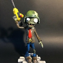 figurilla plantas zombies Arte zombi juego juguete personaje 3d print model - Mito3D