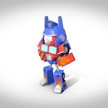 figurilla redprime art de juguete el robot angry birds 3d print model - Mito3D
