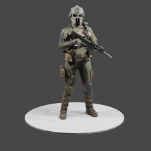 figurina rosa dovere moderno guerra 2019 zona pistola ak47 merluzzo chiamata of 3d print model - Mito3D